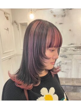 カムジーヘッドカミノウラ(COMEGHEAD KAMINOURA) ダブルカラーピンクベージュベージュカラーケアブリーチレイヤー