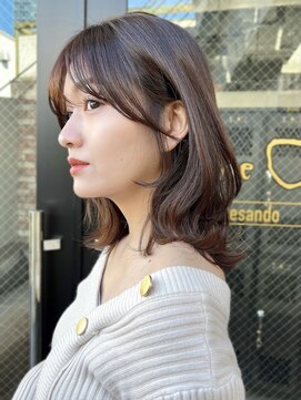 ザシー おおたかの森(The C) 簡単スタイリングワンカールレイヤー顔まわりカット