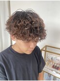 パーマ メンズパーマ 波巻きパーマ 福井美容室