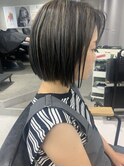 ダークグレーアッシュカラー×メッシュ