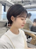 梅田ショートマッシュショート丸みショート大人可愛い