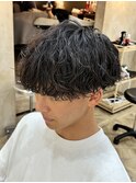 名古屋/メンズカット/メンズパーマ/眉毛/波巻きパーマ