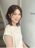 レイヤー/セミロングボブ髪質改善縮毛矯正白髪ぼかしショート