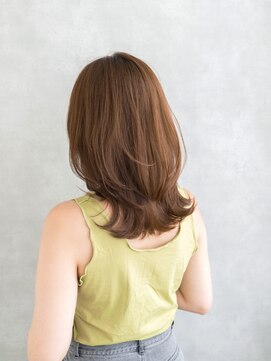 エレノア 自由が丘ANNEX(Eleanor) ミディアムレイヤー/ワンカール/フォギーベージュ/自由が丘