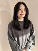 デザインカラー/レイヤーカット/ウェットヘア/オリーブベージュ