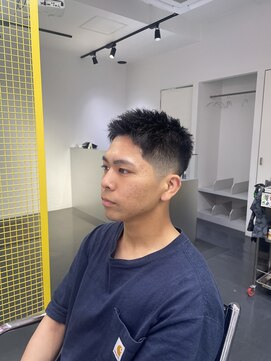 スティミュラス(Stimulus) 坊主フェードメンズショートフェードカットアップバング
