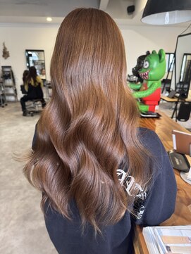 ナンバー(number+) 20代30代40代ミルクティベージュオルチャンヘア