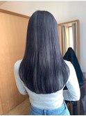 Say.ロングレイヤーアッシュブラックネイビーグレー韓国風青山