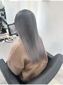 バレイヤージュ　ブリーチ　シルバー