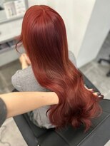 ペレ 栄店(PELE)&nbsp;くびれヘア/アプリコットオレンジ/夏のヘアアレンジ/栄