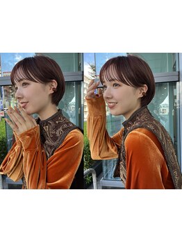 再現性が高くまとまるショートに！コンプレックスをカバーする顔周りカットでお顔の印象も変えられる♪