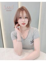 ロンドリゼル 札幌(Lond RiseL)&nbsp;オリーブグレー/前髪/ボブ/マロンベージュ/レイヤーカット/小顔