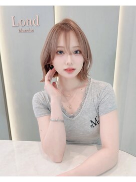 ロンドリゼル 札幌(Lond RiseL) オリーブグレー/前髪/ボブ/マロンベージュ/レイヤーカット/小顔