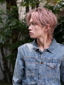 人気メンズウルフショート