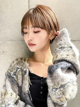 ギークス(GEEKS) 【GEEKS渋谷】ショートレイヤー/冬カラー/大人ショートボブ/小顔