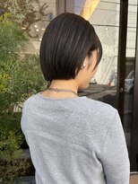 ゼン ネオ(Zen Neo)&nbsp;【髪質改善】春のシンプルボブ♪オリーブグリーン