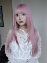 メゾンクペウ 梅田(Maison cope’u)&nbsp;ハイトーンロング　ピンクカラー