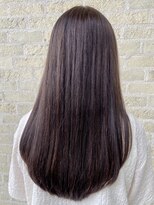 トップヘアーラウンジ 知立(TOP HAIR Lounge)&nbsp;知立艶髪ストレートロング髪質改善チョコレートブラウン20代30代
