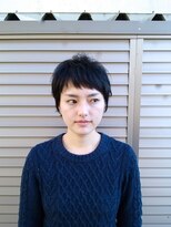 ブラッシュ(brush) brush 森田祐輔 ナチュラルライン 黒髪ベリーショート