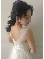 ネオリーブニコ 大井町店(Neolive Nico)&nbsp;結婚式　花嫁ヘア　ライダルヘア　ゆる編みおろし