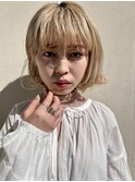 透け感ボブ