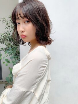 クオリア(QUOLIA) 外ハネボブパーマ(サイエンスアクア、ノンジアミンカラー)