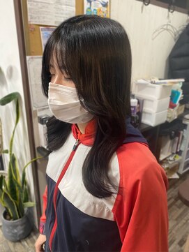 ヘアー リードレス(hair Re:dress) 黒髪暗髪 天使の羽根バング ツヤ髪ロング 20代30代40代