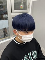 オムデュー(HOMME DEUX)&nbsp;【TAKASHI】韓国風マッシュブルーヴァイオレットカラー