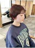 短めショート×髪質改善カラー