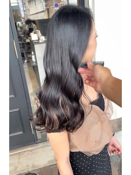 ルーツ(Roots) ヌーディーブラック×美髪トリートメント（髪質改善）