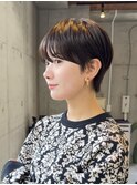 ハンサムショート/前髪あり/20代/30代/40代/50代/ショートカット