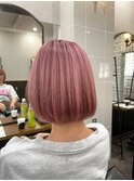 ボブ×クリアピンク