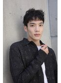短めショート　ショートパーマ　大人パーマ　メンズパーマ