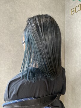 ツミキ(Tsumiki.) ネイビーブルー×イヤリングカラー