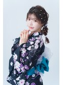 夏祭り/心斎橋ヘアセット