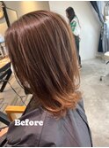 エンドハイトーングラデーションカラー/30代40代/大橋
