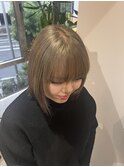 《城東区/緑橋/女性サロン》ブリーチカラーミルクティーベージュ