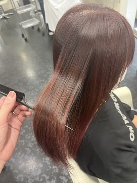 アイズ 渋沢(AIZU) 艶髪レッドカラー