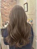 グレージュハイライトダブルカラーケアブリーチ30代40代
