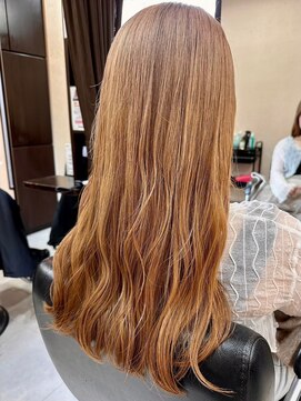 美容室ヒラトヤ 仙北店 20代30代40☆大人可愛いなみなみウェーブロング×テラコッタ