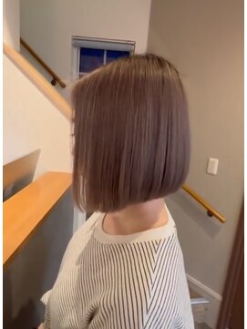 ニコ ヘアリラクゼーション(Nico hair relaxation) 20代30代40代50代ハニーベージュ小顔前下がりハニボブ