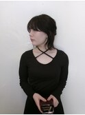 ボブ伸びかけ、ほんのりバイオレット