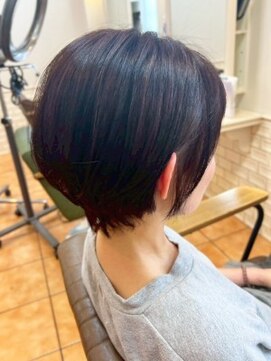 大人可愛い丸みショート【奈良市】