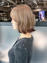 シオン(shion)&nbsp;くびれミディボブハイトーンブロンド_ba572143