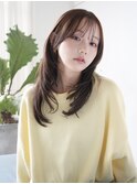 顔周りレイヤー/ダブルカラー/髪質改善/ケアブリーチ万代新潟◆