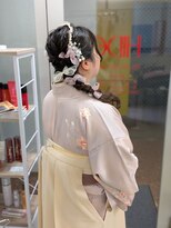 ヒデ美容室&nbsp;ふんわり編みおろしアレンジ～袴