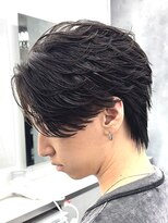 エイトメン 藤沢店(EIGHT MEN)&nbsp;フェザーパーマ/毛流れパーマ/ホワイトブロンド/藤沢