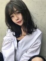 ソルトウォーター(SALT WATER) 黒髪ニュアンスブルージュ×シースルー