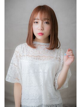 カバーヘア 上尾西口店(COVER HAIR) 明るめカラーの大人可愛い前下がりワンカールZ上尾10代20代30代