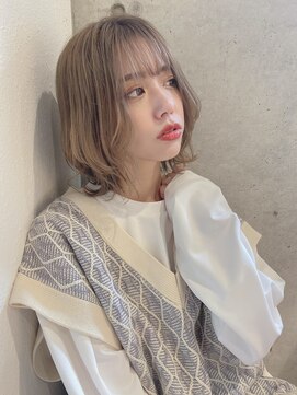 ルービック 難波(Rubik's) ハイトーンウルフヘア #大人かわいい#マッシュショート＃ボブ